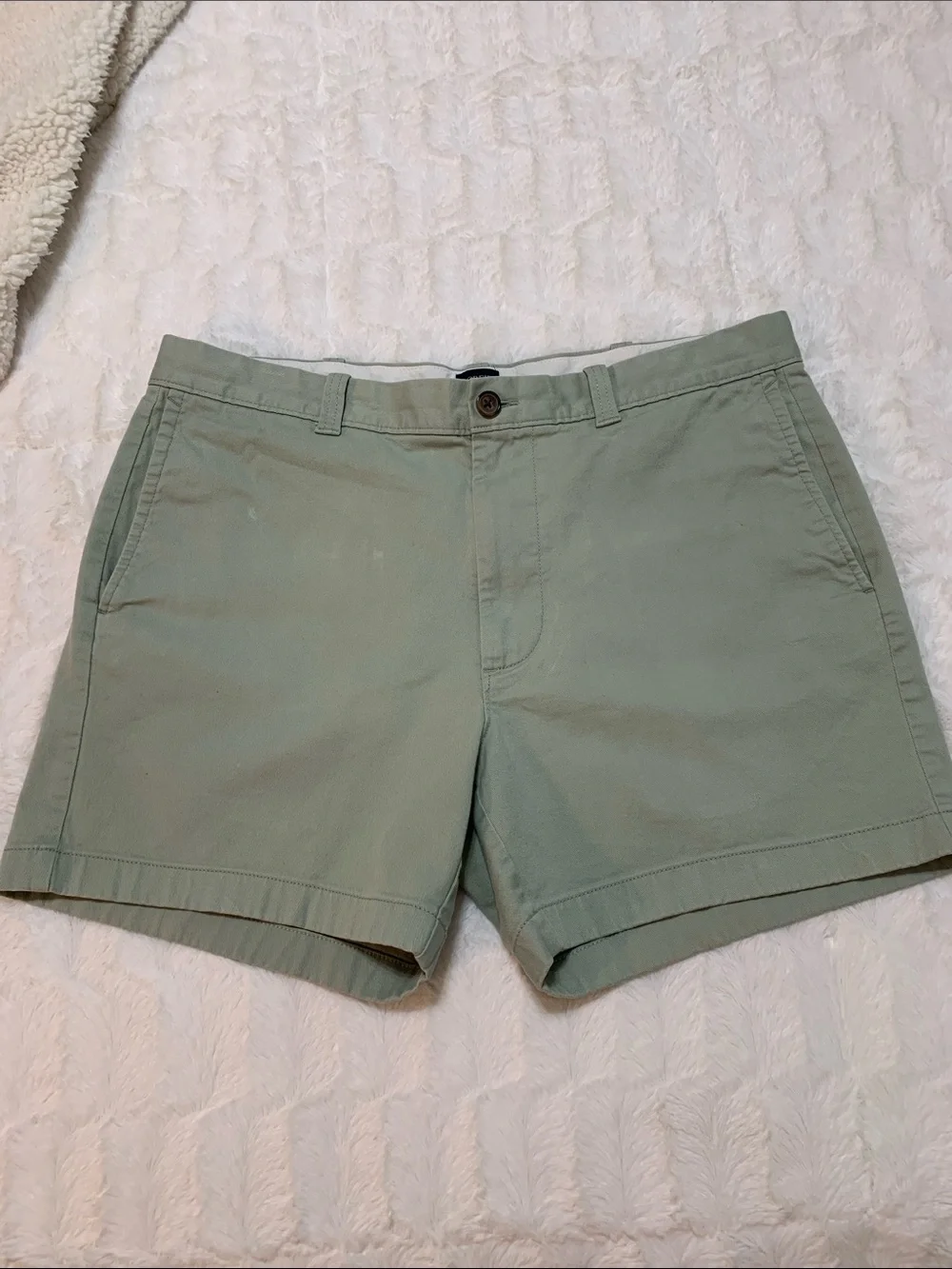J. Crew Men's Sage Green Cotton Chino Shorts